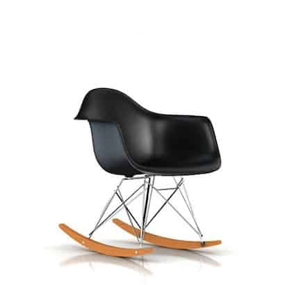 Eames Molded Plastic Chair Armchair, Eames Molded Plastic Armchair Rocker Base